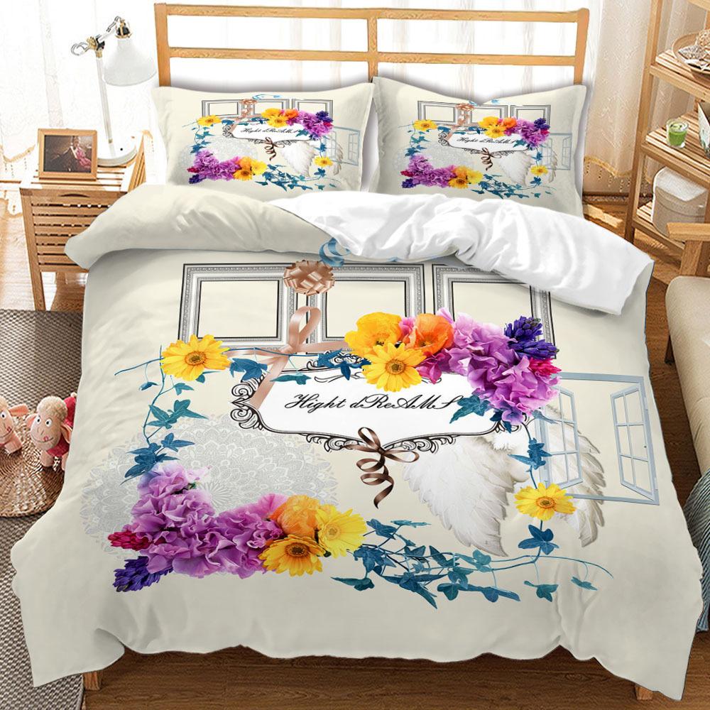 3D Digital Printing Kit Garland Wind Bed Three-Piece Four-Piece Set