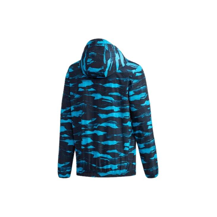 adidas Камуфляжная ветровка, спортивная куртка, мужская верхняя одежда, легендарный, чернильно-синий, DW4656