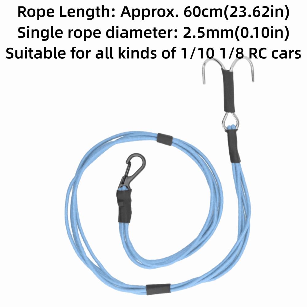 With Hooks Elastic Rescue Rope for TRX4/Axial SCX10/Capra RC Crawler for Crawler Towing
