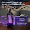 Portable Mosquito Killer Lamp USB Rechargeable UV Light Silent Insect Trap for Indoor Outdoor Home Garden Pest Control