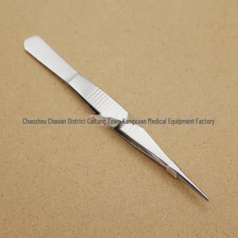 Нескользящие круглые пинцеты из нержавеющей стали 304: Длинная, толстая, жесткая конструкция локтя