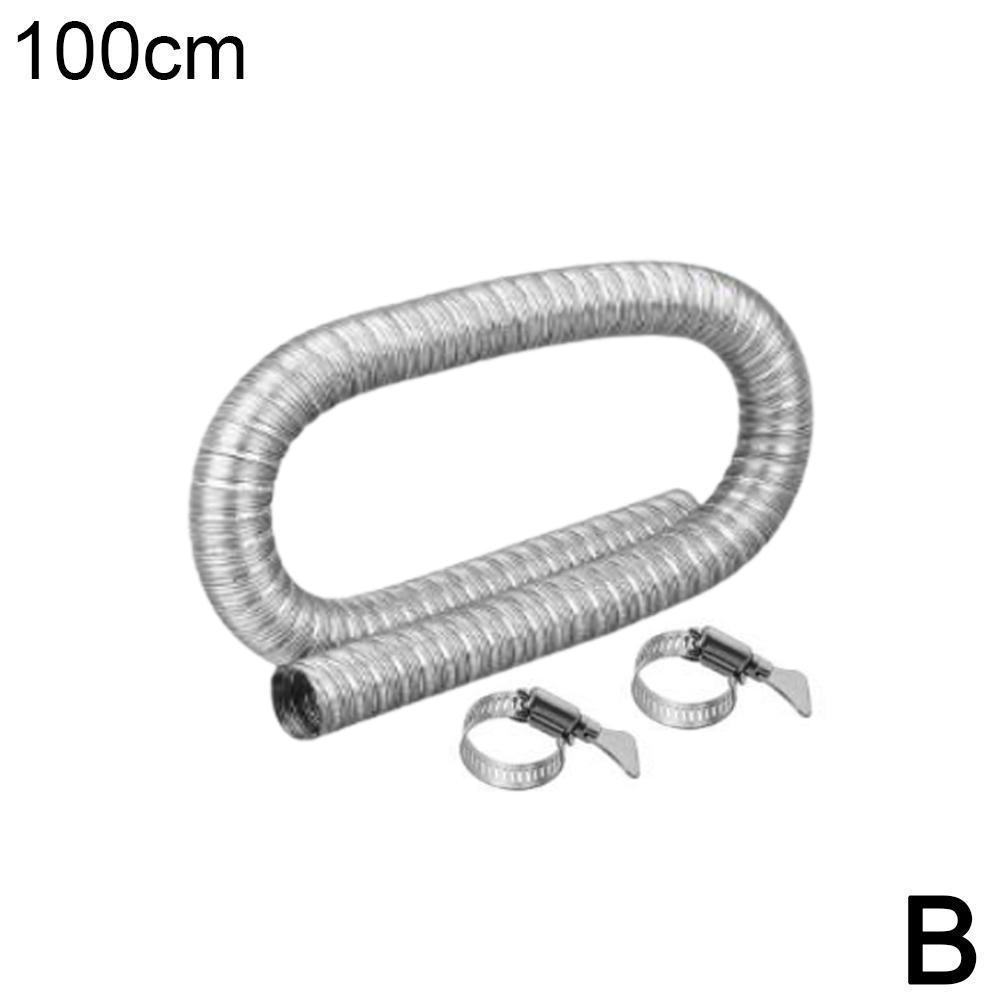 Двухслойная выхлопная труба из нержавеющей стали 60/100/150 Ir дизельный стояночный обогреватель труба выхлопной трубы из нержавеющей стали шланг для отвода газа