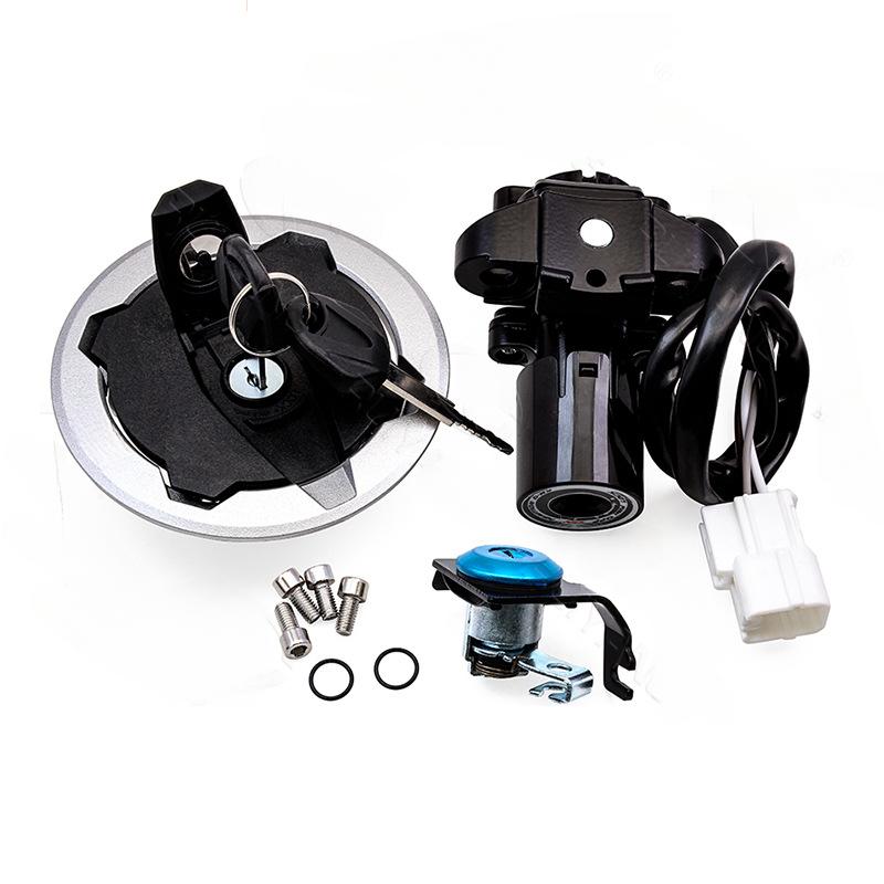 Комплект замка зажигания, замка бензобака и замка сиденья для Kawasaki Ninja 400 Z400 2018-2023