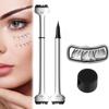 Waterproof Lower Lash Stamp with Ink Quick Dry Eye Liner Portable Silicone Eyelash Stamp