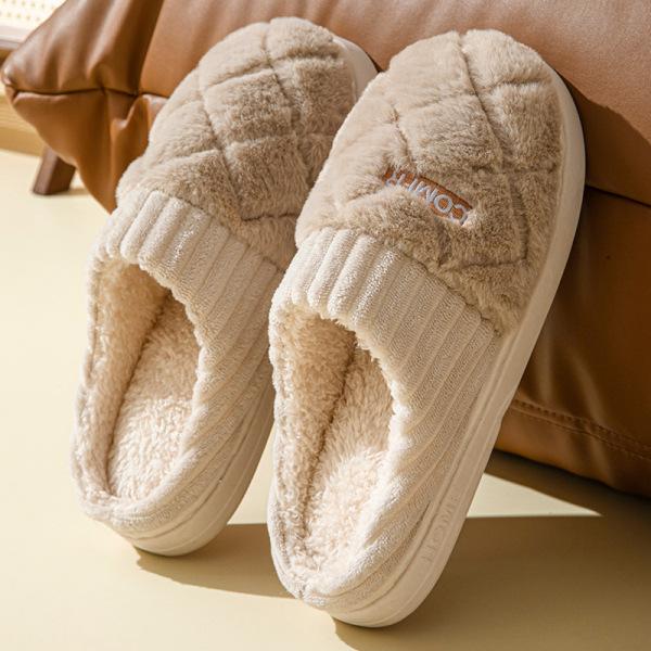 Winter Slippers for Men and Women Indoor Warm Slippers Home Footwear Autumn and Winter Comfort Slippers