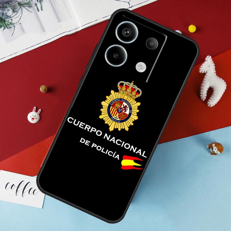 Чехол с логотипом Национальной полиции Испании для Xiaomi Redmi Note 13 12 10 8 9 11 Pro 12S 10S 11S Redmi 13C 10A 10C 9C 12C