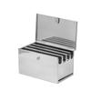 Guangbaina Stainless Steel Magnetic 4-Grid Knife Storage Box with Lid