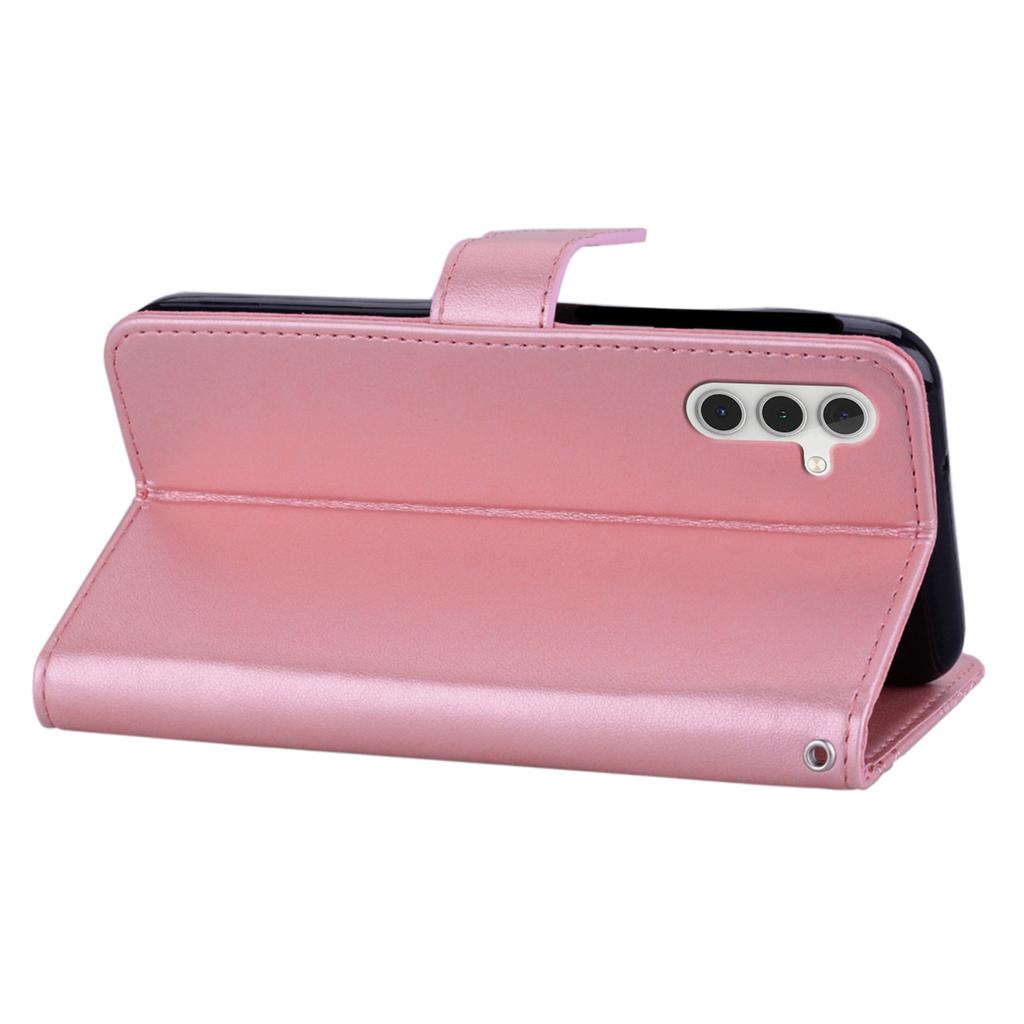 Для Samsung Galaxy S24 Чехол Кожаный Чехол Для Телефона Со Стразами Цветочный Узор Сова