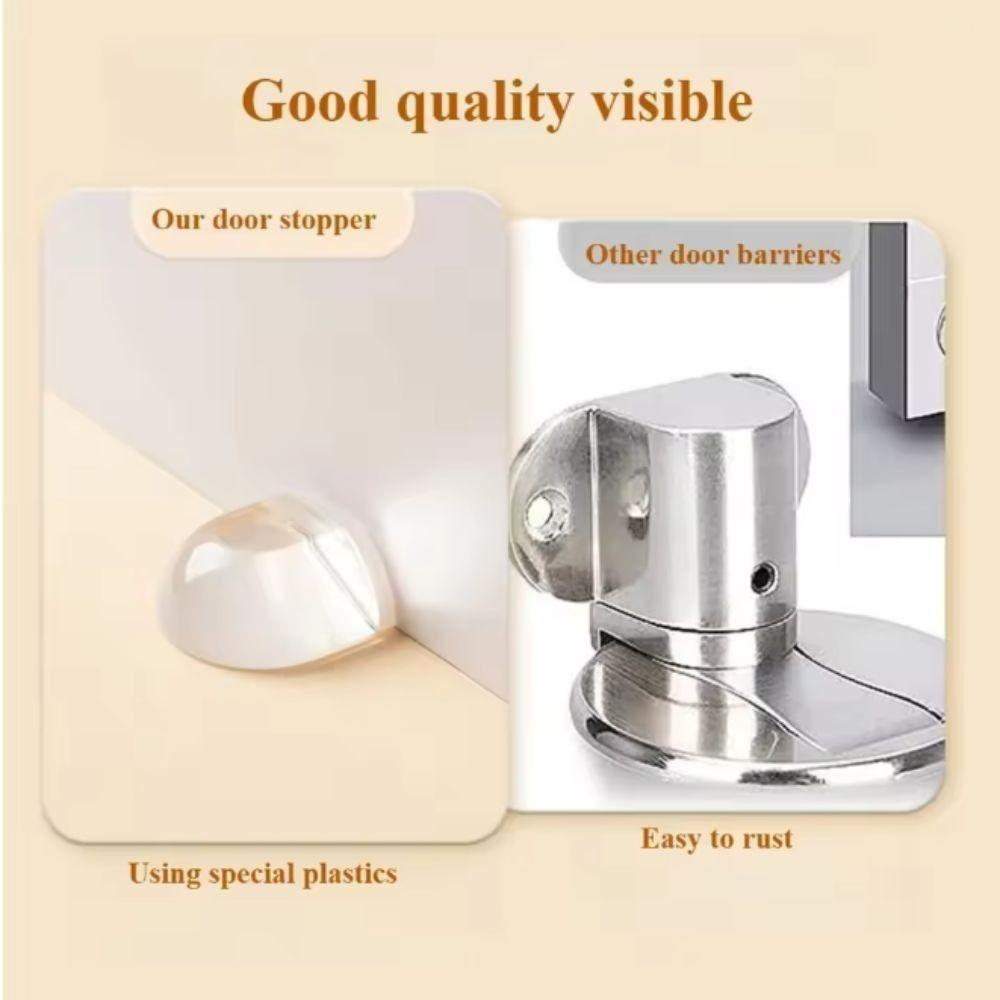 No-Drill Installation Magnetic Door Stop Heavy-Duty Magnetic Door Catch  Glass Door
