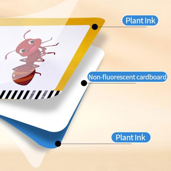 Learning Machine Interactive Flash Cards LCD Writing Tablet 255 Double-Sided Cards with Real Animal Vehicle Sounds Interactive Learning Toys