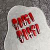 100% HANDMADE Long Coffin Shape Fake Nail Set with Glue Long Red Cat's Eye Diamond Crystal Press On Nails Acrylic Fake Nails Reusable Fake Nails