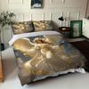 Divine Golden Angel Motif Bed Linen,Microfibre Bedding Sets, Children's Bed Linen  for Teenagers 3D Animal Printed  DuvetCover
