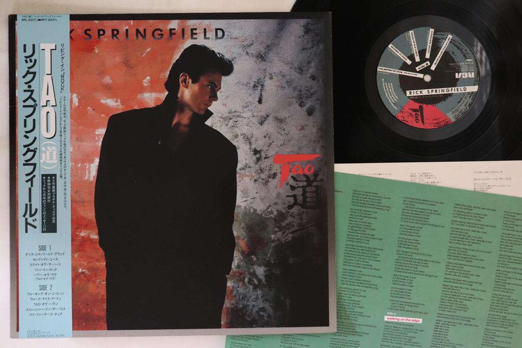 LP Record RICK SPRINGFIELD - Tao RPL8297 RCA 1985 Japan Obi Rock Used