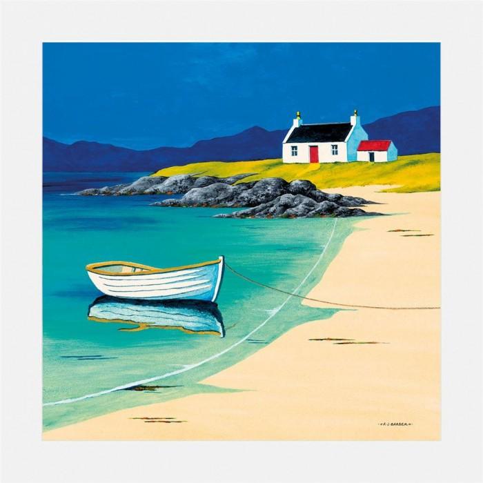 Anthony Barber Hebridean Fisherman's Cottage Mounted Print
