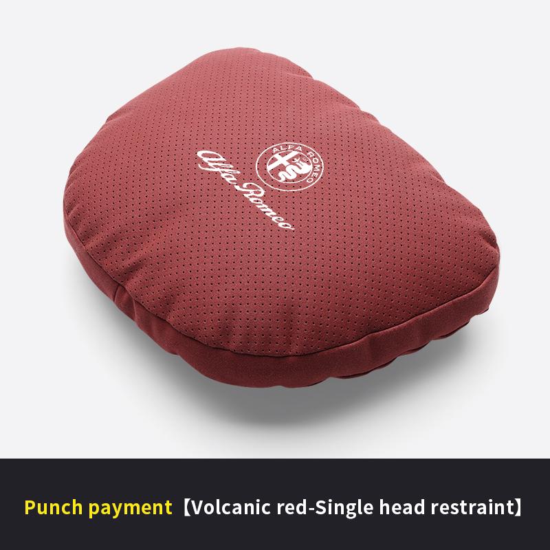 Car Suede Headrest Neck Support Seat Waist Cushion Pillow Alfa Romeo Giulia Tonale Stelvio Giulietta Mito Milano 147 156 159 166 zw4