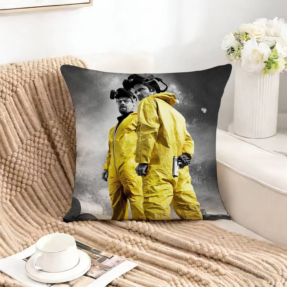 BBreaking Bad HHeisenberges Square DoubleSided printed Pillow Case Bedroom Bedside Pillow Sofa Cushion Cover
