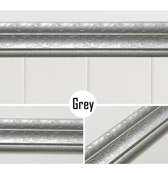 3D Self-adhesive Strip Wall Decoration Foam Frame Strip with Adhesive Waist Line Wallpaper Waterproo