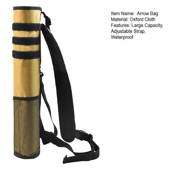 Колчан для стрельбы из лука, задняя часть бедра, двойного назначения, большая вместимость, регулируемый ремень, ткань Оксфорд, охотничий рекурсивный лук, сумка для хранения стрел, тренировочная сумка для стрельбы из лука