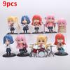 Adorable 9 Styles Q Version Punk Rock Figure Doll Drummer Toy Model Pvc Collectible