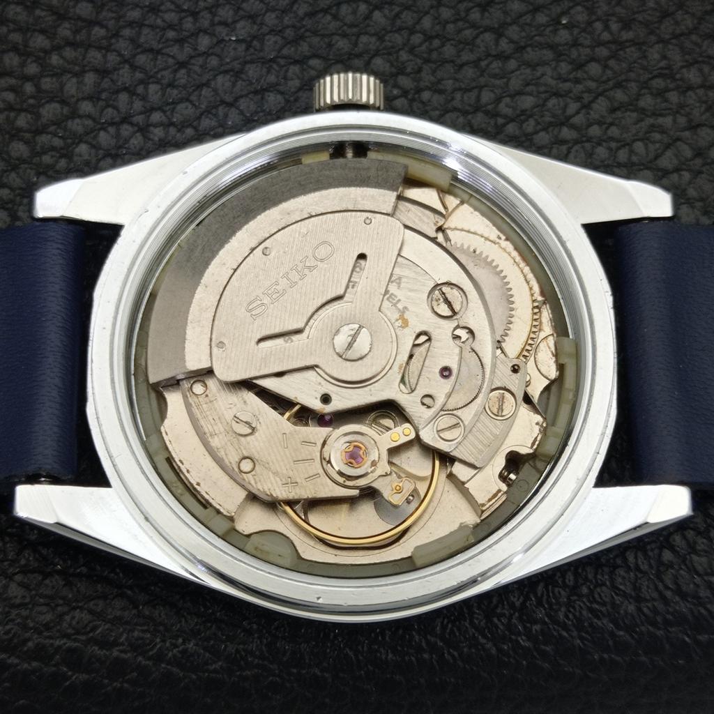Seiko 5 АВТОМАТИЧЕСКИХ ВИНТАЖНЫХ ВОССТАНОВЛЕННЫХ 6309A ЯПОНСКИХ МУЖСКИХ ЧАСОВ С СИННИМ ЦИФЕРБЛАТОМ a440710-4