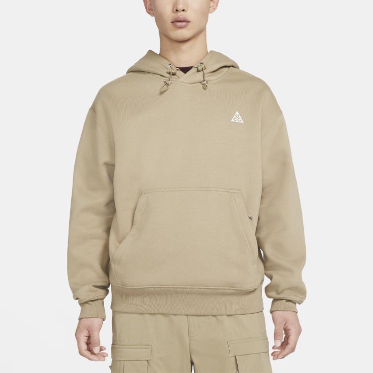 Nike ACG пуловер с капюшоном на флисовой подкладке, мужские топы цвета хаки CW4538-247