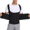 Men Waist Trainer Sweat Vest Corset Sauna Suit Slimming Body Shaper Workout Tank Tops Tummy Control Shapewear Compression Shirt