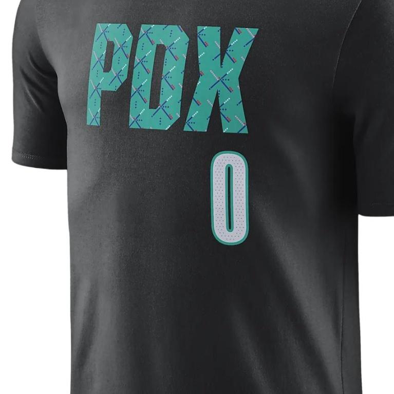 Nike x NBA Portland Trail Blazers City Edition T-Shirt 'Black' Men's DV6008-011