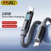 NNBILI 240 В Type C на Type C Быстрая Супер Зарядка Цифровой Дисплей Кабель USB C Дата Кабель Для 15 16 17 Samsung Huawei