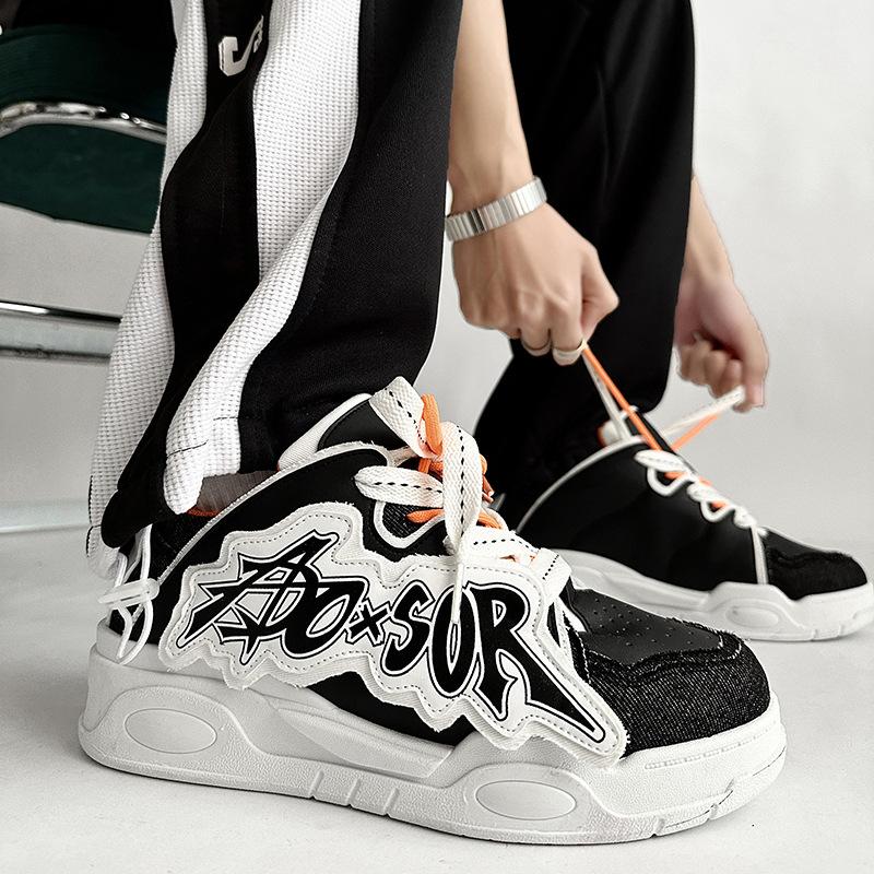 Мужская обувь Весна Новая Толстая подошва Повседневная Обувь для скейтборда Кроссовки Мужская обувь для мужчин