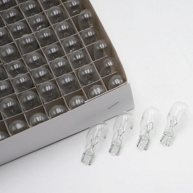 100 шт./коробка T15 12V 21W Светодиодная автомобильная лампа COB Стеклянная вставная Широкая лампа Авто Автомобили Лампа номерного знака Плафон Лампа для чтения ДХО