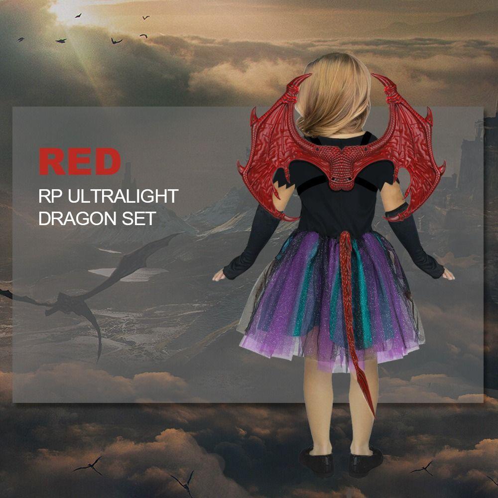 Набор Маска Хвост Крыло Дракона Наряжаться Косплей Костюмы на Хэллоуин Дети