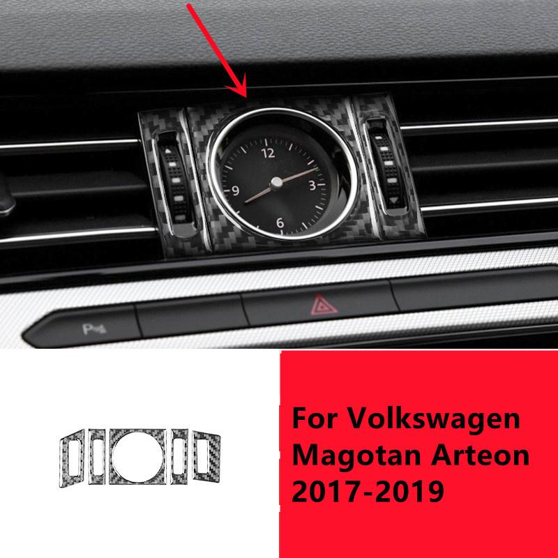 Наклейки для внутренней отделки автомобиля из углеродного волокна для Volkswagen VW Magotan Arteon 2017-накладка на центральную консоль автомобиля