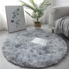 Luxury Round Soft Faux Sheepskin Fur Area Rugs Washable Wool Bedside Carpet