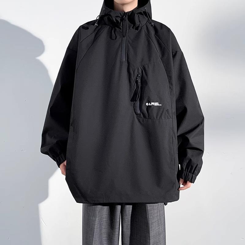 Мужская куртка с капюшоном, весенне-осенняя, новая, повседневная рабочая куртка, водонепроницаемая куртка