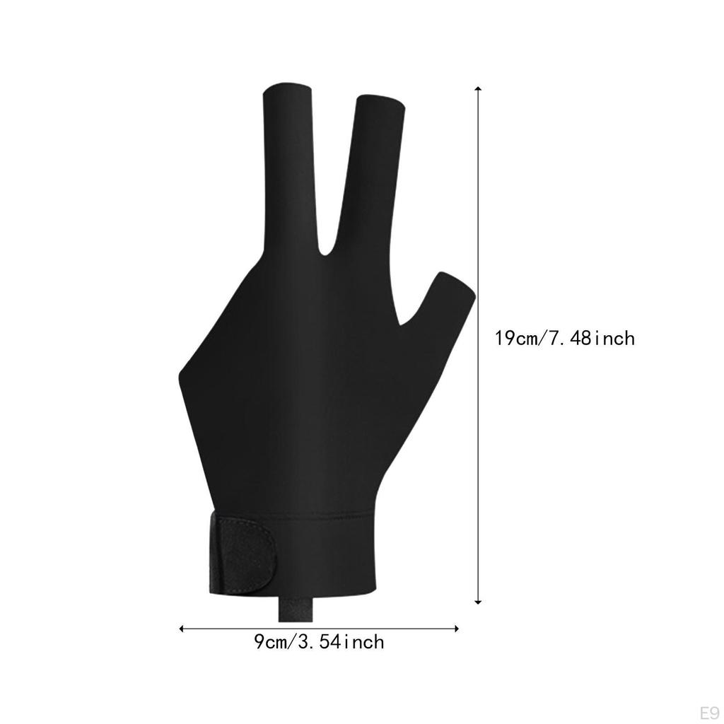 Перчатка для бильярда с тремя пальцами для снукера, унисекс, аксессуар для кия