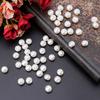 50pcs 10mm 11mm Round Sewing Pearl Buttons For Clothing Sewing Accessories Clothing Scrapbooking Garment DIY Apparel Tool