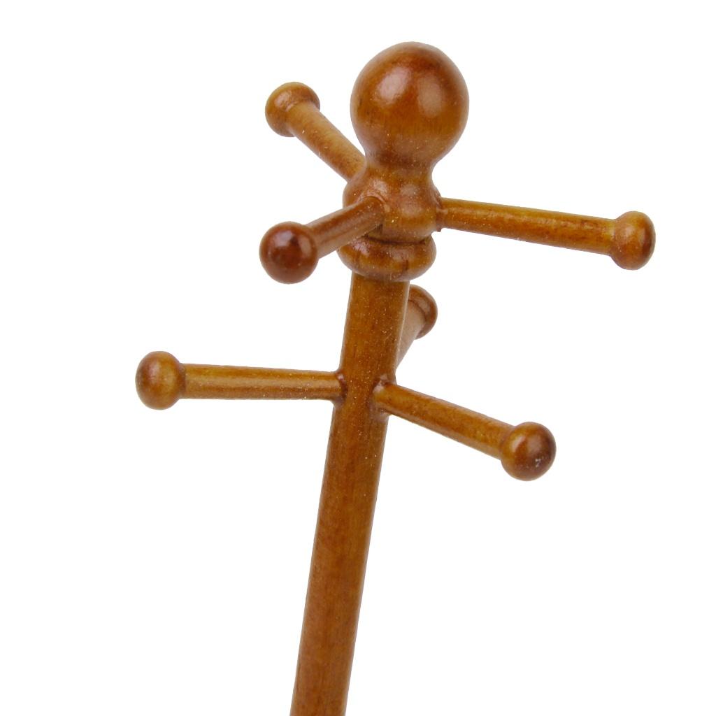 1/12 Классический кукольный домик Миниатюрная мебель Украшение дома Дерево для одежды Около 13,5 см