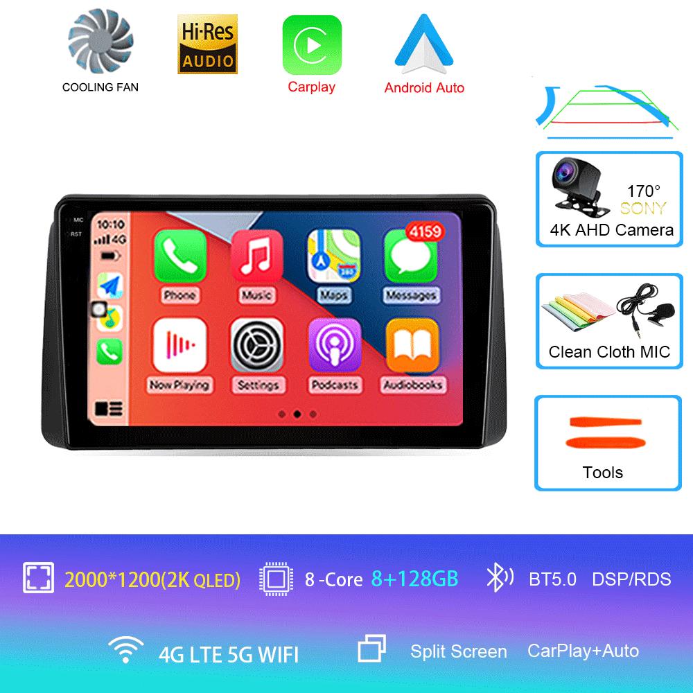 Для Chrysler Grand Voyager 5 2011-2015 Автомагнитола Android 14 Carplay Auto Для Dodge Grand Caravan 2008-2020 GPS Мультимедийный плеер