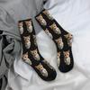 Colorful El Gato Meme Sad Crying Cat Soccer Socks Polyester Long Socks for Unisex