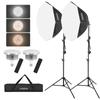 Andoer Studio Photography Light Kit Softbox Lighting Set with 85W 2800K-5700K LED Light * 2 +