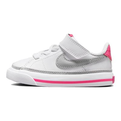 Court Legacy TD Бело-Розовый Prime Light Smoke Grey Детские кроссовки Kumquat DA5382-111