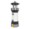 Solar Lighthouse 360 Degree Rotating Lighthouse Decoration Fadeless Resin LED Garden Lighthouse for
