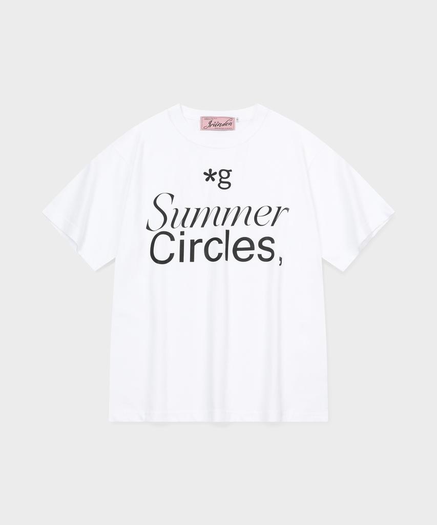 Летняя футболка Geulleondeun Circles (белый)