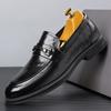 Мужские туфли на каблуках, повседневные, модные, мужские, вечерние, черные, кожаные, мокасины, Sapato Social Masculino, итальянская обувь для мужчин