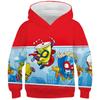 Children Super Zings Red Casual Hoodies Boys Girls Cartoon Printed Pullovers Spring Autumn Kids Anime Game Superzings Sweatshirt