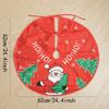 1 шт.-Юбка для рождественской елки Снеговик Xma Елка Красный Хлопок Рождественская елка Юбка Украшения Сделай сам Счастливого Рождества Украшения для вечеринки Suppl