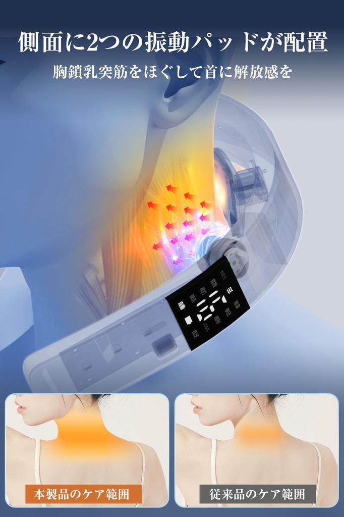 New Model with Dual Vibrating Neck Care and Relaxation Device EMS TENS Dual Supervised by a Physical Day 2025 Birthday Neck Neck Hot USB 10 16