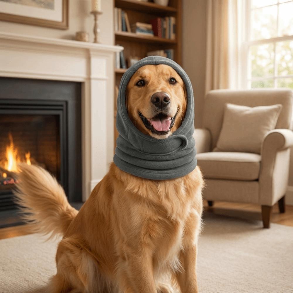 Breathable Dog Soothing Headgear Noise Reduction Dog Ear Cover Pet Calming Hood  Sleep Use