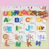 Educational Wooden Alphabet Puzzle Colorful Letters Matching For Kids Learn Toy