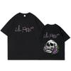 Футболка унисекс с принтом Lil Peep Cry Baby Skeleton Женская одежда Мода Винтаж Хип-Хоп Оверсайз Футболки Готика Харадзюку Футболка